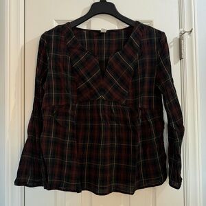 Old Navy Plaid V-Neck Women's Top
